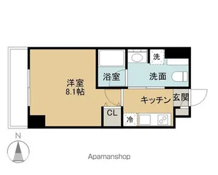 PROVIRT(プロヴァート)仙台八幡【4階】の間取り