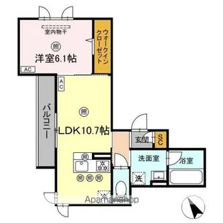 ラ・ヴェリテ老松【2階】の間取り