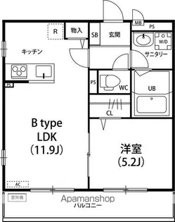 リブリ・エテルナ【1階】の間取り