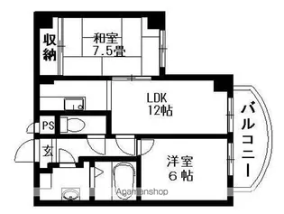 マンショングレース【201号室】の間取り