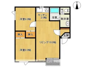 レジデンスマンワⅣ【202号室】の間取り