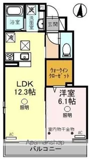 CASA DATE B【1階】の間取り