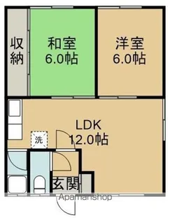 コーポケン【202号室】の間取り
