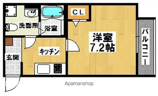CRASTINE遠里小野【2階】の間取り