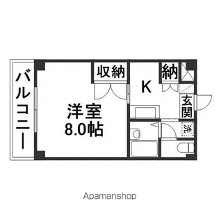 ライフコート【4階】の間取り