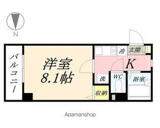 岡山県岡山市北区津島笹が瀬【マンション】の間取り