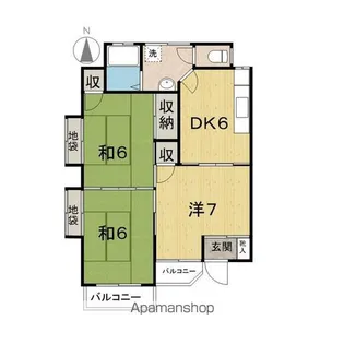 レジデンスフローラ【201号室】の間取り