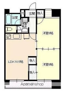 カミニートデホンチョウ【405号室】の間取り