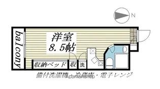 ラ・パルフェ・ド・国見【207号室】の間取り