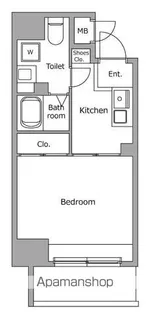レジディア大井町【8階】の間取り