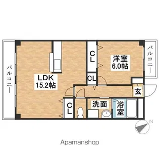 ファシネーションⅡ【3階】の間取り