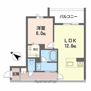 シャーメゾンマーレ竹下【202号室】の間取り