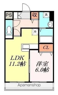 グランツ仁崎【202号室】の間取り