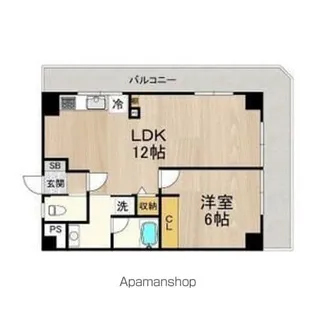 アルカディアイン【5階】の間取り