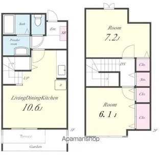 ブルーラグーン【1階】の間取り
