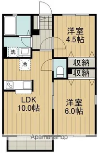 ハイムしょうぶ園【2階】の間取り