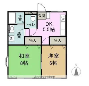 AHM555【203号室】の間取り