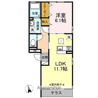 メルヴェーユ【1階】の間取り