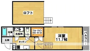 フジパレス津久野Ⅲ番館【206号室】の間取り