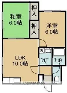 ハイツフジ【101号室】の間取り