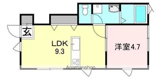 CASA PACIFICA TAKUSEN【1階】の間取り