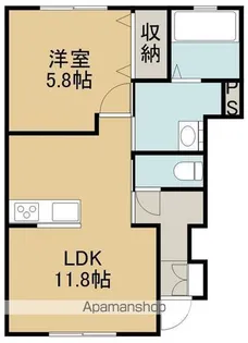 プリマルチア【1階】の間取り