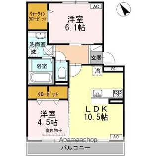 ハーモニータウン下松【3階】の間取り