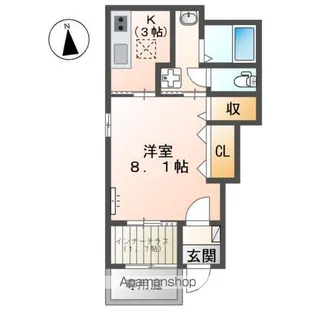 仮)館林市朝日町アパート【1階】の間取り