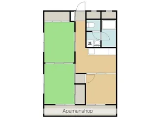 メイスイビル石橋【4-D号室】の間取り
