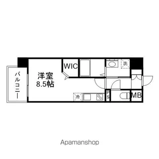 CHAINON坪井【201号室】の間取り