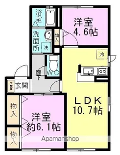 一刻館壱号棟【1階】の間取り