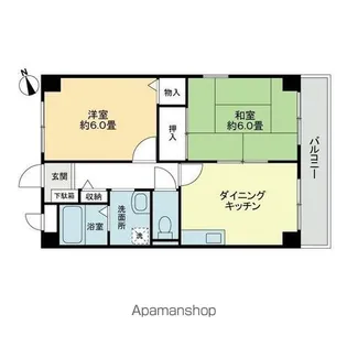 フィネス中屋敷【3階】の間取り
