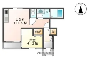 メルヴェーユ黒須Ⅵ【1階】の間取り