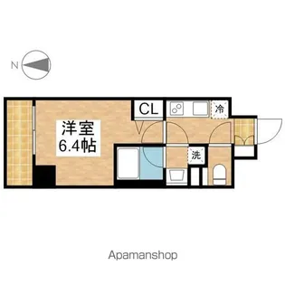 ディアレイシャス大須観音III【8階】の間取り