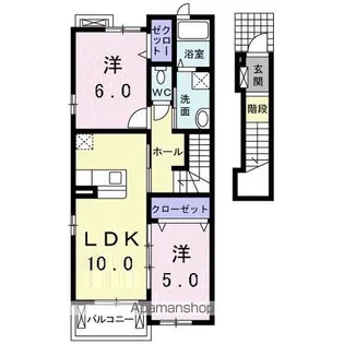 アンシャンテ【2階】の間取り