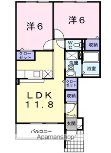 メゾンKT7号館【1階】の間取り