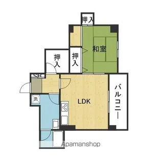 ニューライフ船場【1505号室】の間取り