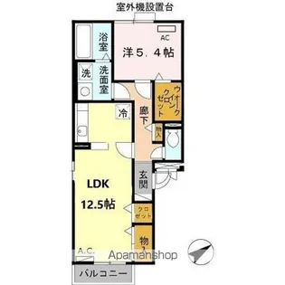 シェソワ鶴見緑地【1階】の間取り