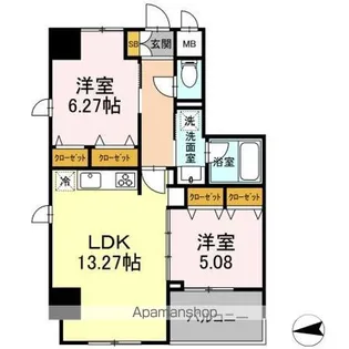ZOOM王子神谷【13階】の間取り