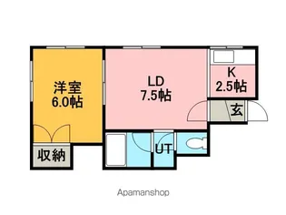 コムサ4【3階】の間取り
