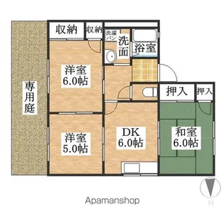 ドミール宮西【101号室】の間取り