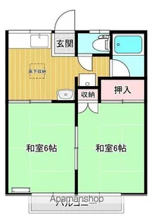 メゾンビィーズ【203号室】の間取り