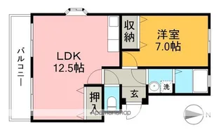 コーポ一宮Ⅰ【1階】の間取り