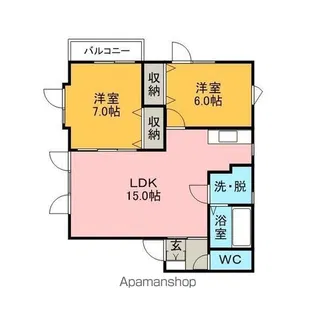 ABE'SコーポⅡ【1階】の間取り