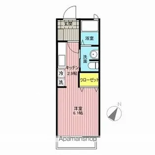 ラフィネパルク【1階】の間取り