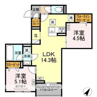 セレスティア東尾久II【1階】の間取り
