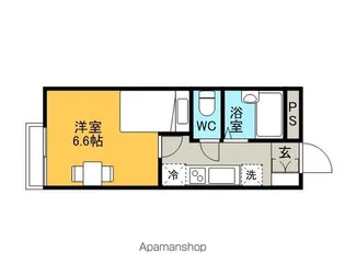 レオパレスだるま【205号室】の間取り