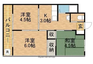 ヴィラハナヤシキ【2階】の間取り