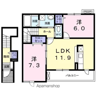 セレーノ【2階】の間取り