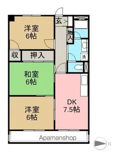 レジデンスひまわり【303号室】の間取り